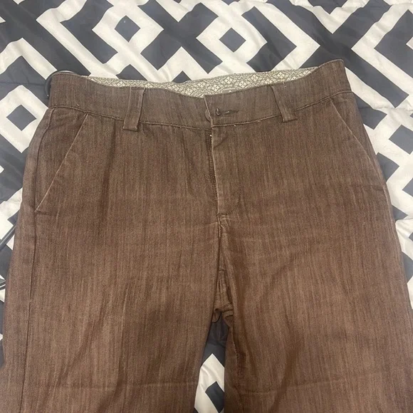 These really cute brown jeans i got from thrifting! - Picture 3 of 4